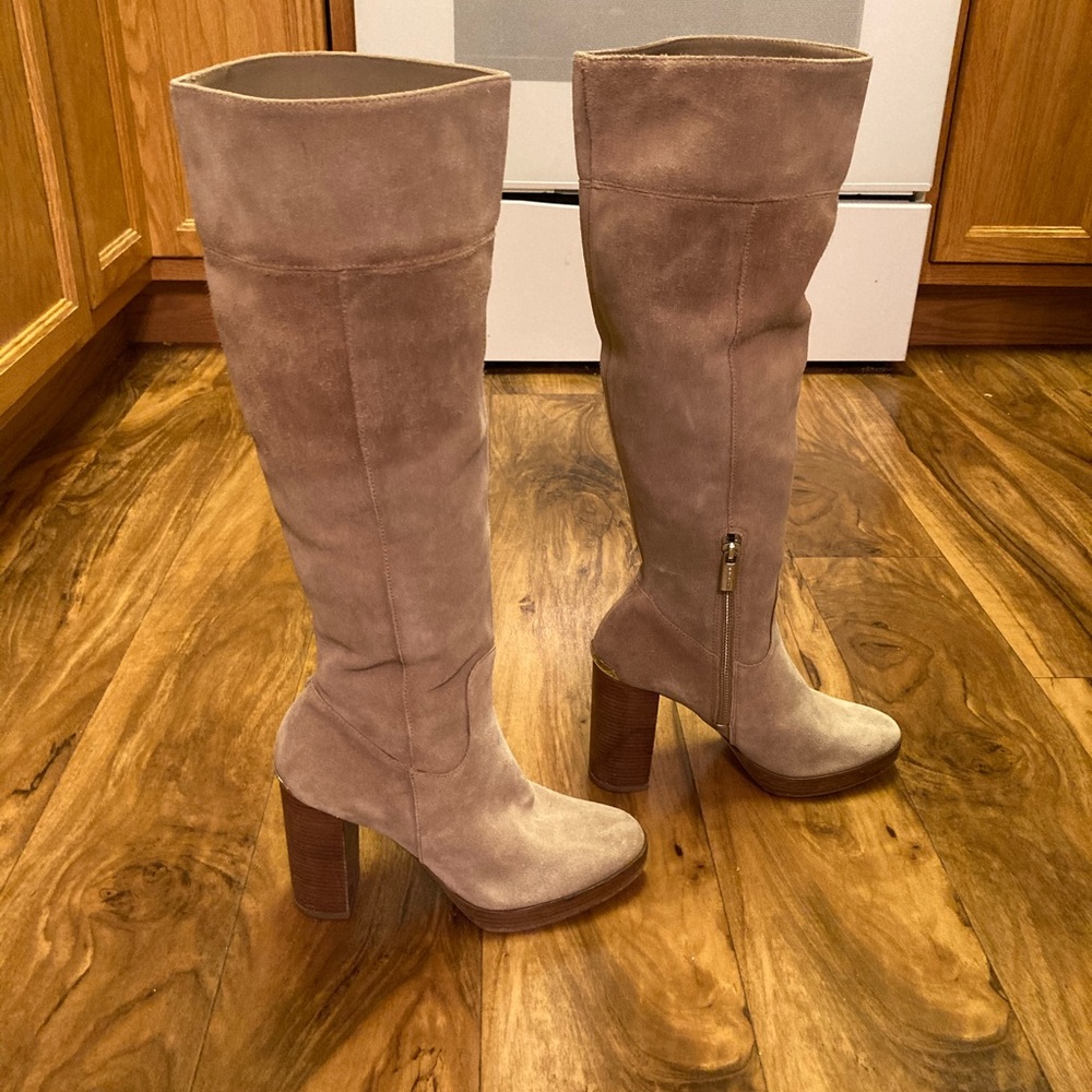 MICHAEL Michael Kors Taupe Heeled Boots